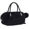 LEAN TOYS Plüsch-Katzenförmige Handtasche mit Kettenhenkeln, Schwarz