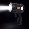 LEAN LED Solar Suchscheinwerfer Taschenlampe 6 Modi Powerbank Austauschbare Filter 19 cm