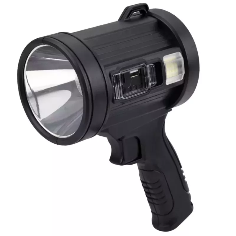 LEAN LED Solar Suchscheinwerfer Taschenlampe 6 Modi Powerbank Wechselbare Filter