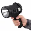 LEAN LED Solar Suchscheinwerfer Taschenlampe 6 Modi Powerbank Wechselbare Filter