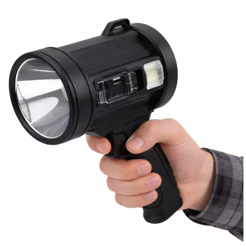 LEAN LED Solar Suchscheinwerfer Taschenlampe 6 Modi Powerbank Wechselbare Filter