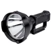 LEAN Großer Taschenlampen-Strahler mit Stativ LED-Suchscheinwerfer W5120 Powerbank 31 cm