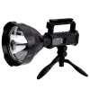 LEAN Großer Taschenlampen-Strahler mit Stativ LED-Suchscheinwerfer W5120 Powerbank 31 cm