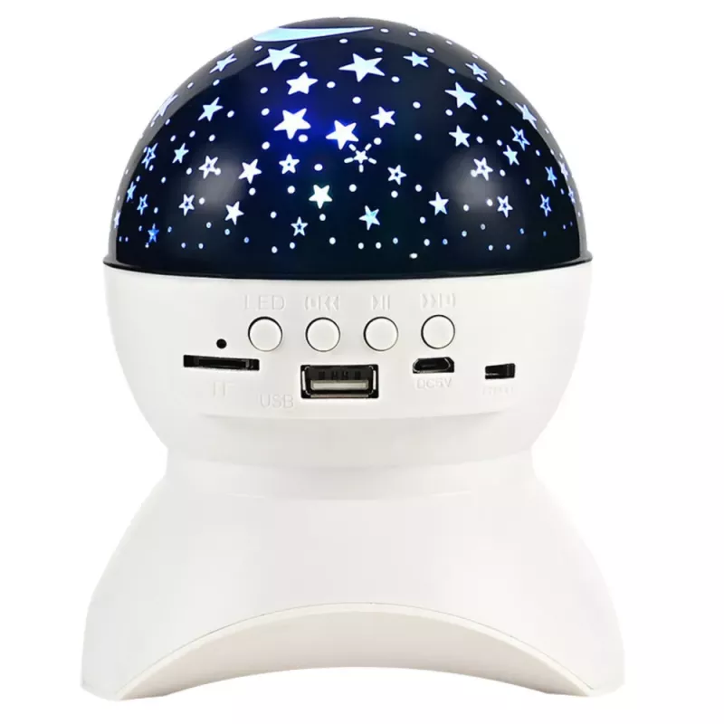 LEAN Nachtlicht Star Projector 3-in-1 Bluetooth LED Lautsprecher Weiß