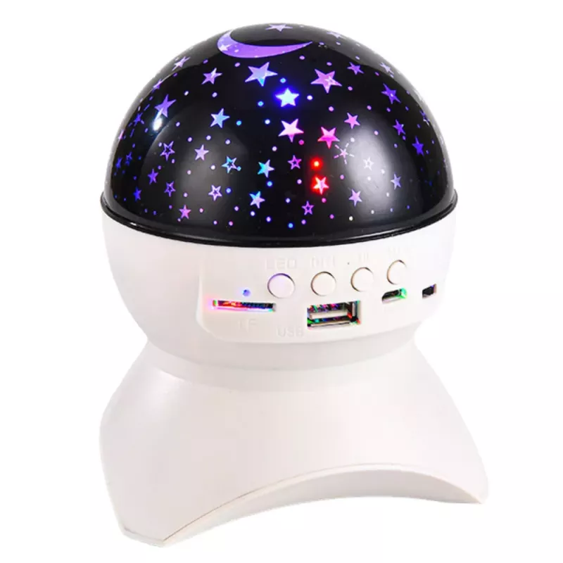 LEAN Nachtlicht Star Projector 3-in-1 Bluetooth LED Lautsprecher Weiß
