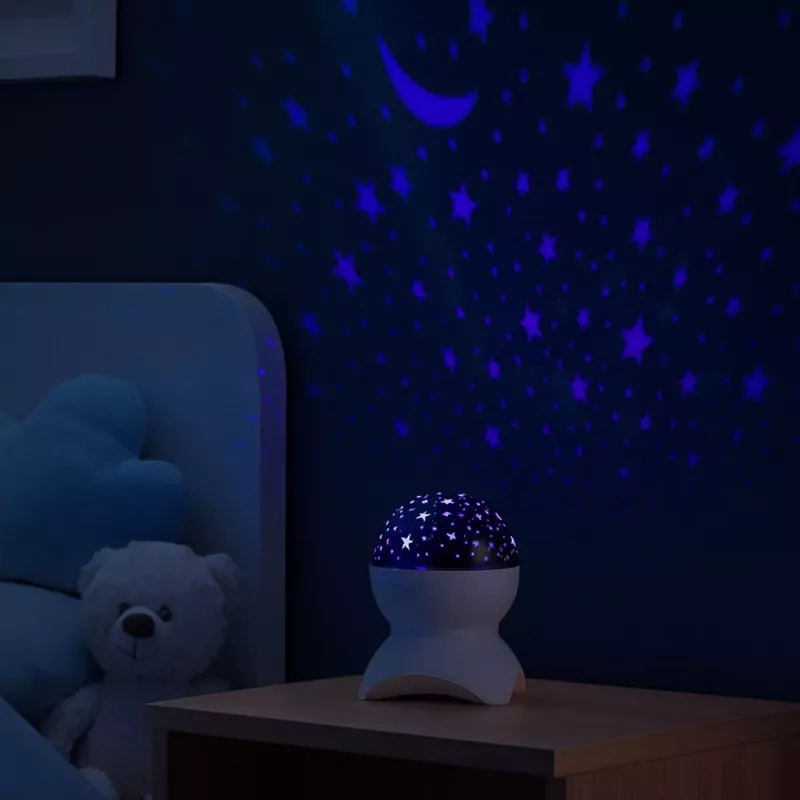 LEAN Nachtlicht Star Projector 3-in-1 Bluetooth LED Lautsprecher Weiß