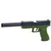 LEAN TOYS Spielzeugpistole Schaumstoffpatronen Munitionshülsen Grün - 100er Pack