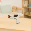 LEAN TOYS Spielzeugpistole Schaumstoffpatronen Munitionshülsen Weiß (100er-Pack)
