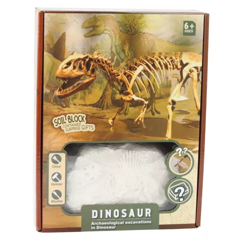 LEAN TOYS Paläontologen-Ausgrabungsset Dinosaurierskelett-Werkzeuge - T-REX
