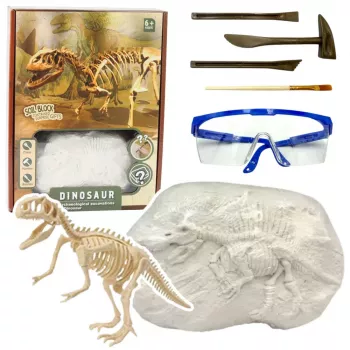 LEAN TOYS Paläontologen-Ausgrabungsset Dinosaurierskelett-Werkzeuge - T-REX