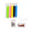 LEAN TOYS DIY Kreativset Glasmalerei Schlüsselanhänger Dinosaurier Marker 6 Stk.