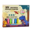 LEAN TOYS DIY Kreativset Glasmalerei Schlüsselanhänger Dinosaurier Marker 6 Stk.
