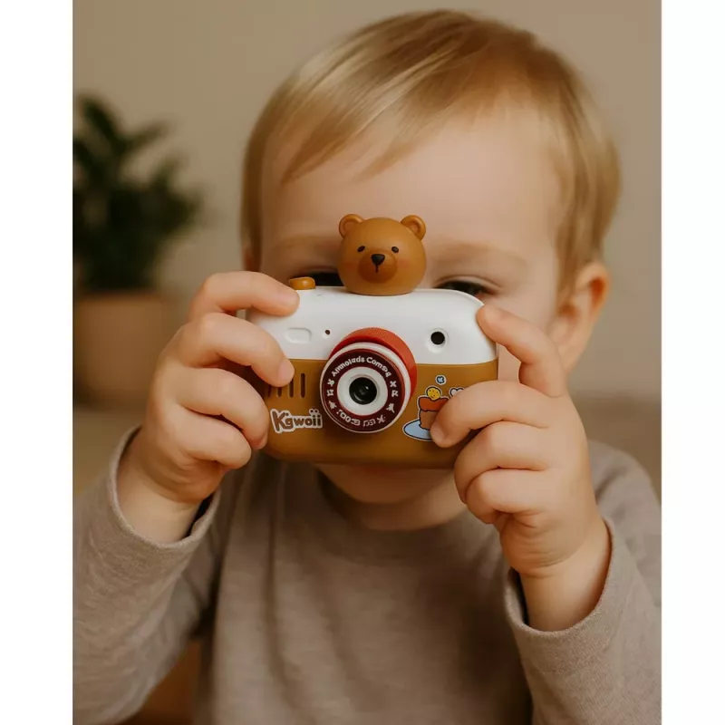LEAN TOYS Capybara Interactive Camera Light Projector Sounds Lanyard