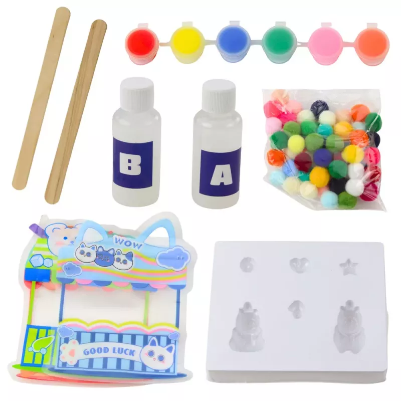 LEAN TOYS Kreativset zur Herstellung von DIY-Gel-Figuren Capybara 18 Teile