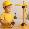 LEAN TOYS Fernbedienung Baukran RC Kabel 360° Drehung 71 cm