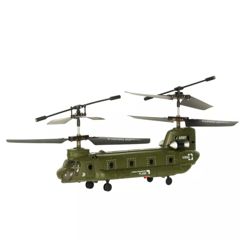 LEAN TOYS RC Helikopter Fernsteuerung Syma S026H-1 Grün Khaki