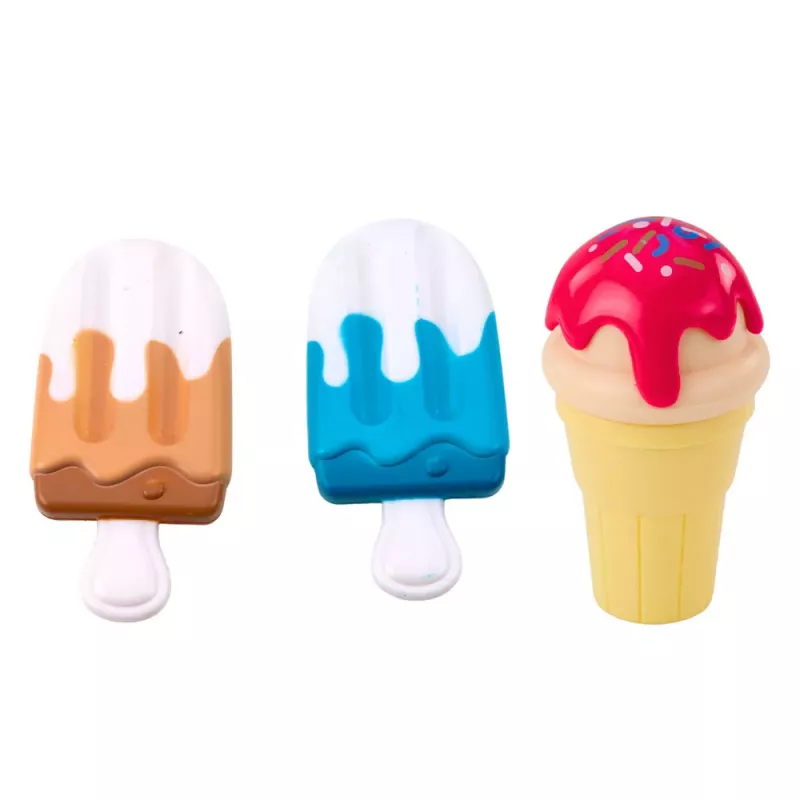 LEAN TOYS Süßigkeiten-Set Eiscreme für Kinder, Eiscreme-Löffel-Box, 14 Teile