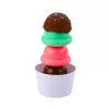 LEAN TOYS Süßigkeiten-Set Eiscreme für Kinder, Eiscreme-Löffel-Box, 14 Teile