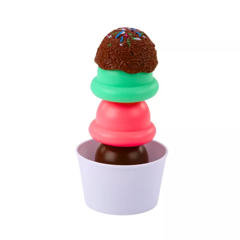 LEAN TOYS Süßigkeiten-Set Eiscreme für Kinder, Eiscreme-Löffel-Box, 14 Teile