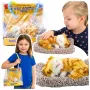 LEAN TOYS Schlafende Ingwer-Katze auf Kissenfigur mit Fellbeutel-Geräuschen