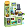 LEAN TOYS Kinderküche Wasserzyklus Lebensmittel farbwechselnd Dampf Grün 64 Teile