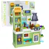 LEAN TOYS Kinderküche Wasserzyklus Lebensmittel farbwechselnd Dampf Grün 64 Teile