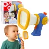 LEAN TOYS Megaphon für Kinder mit Sprachverzerrer und Lichteffekten Blau