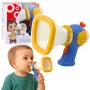 LEAN TOYS Megaphon für Kinder mit Sprachverzerrer und Lichteffekten Blau