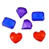 LEAN TOYS Schatztruhen-Set zum Tauchen und Wasserspaß, Pink, 21 Teile