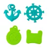 LEAN TOYS Schatzstruhen-Set für Tauch- und Wasserspaß, Braun, 21 Teile