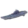 LEAN TOYS Militärflugzeugträger mit Licht und Sound, Reibungsantrieb, 24 cm