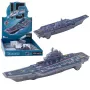LEAN TOYS Militärflugzeugträger mit Licht und Sound, Reibungsantrieb, 24 cm
