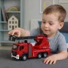 LEAN TOYS Feuerwehrauto mit Schlauch, Wasserstrahl, Lichtern und Geräuschen