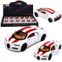 LEAN TOYS Auto Metall Sportwagen Licht Sound Rückzug Antrieb Weiß 1:32