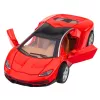 LEAN TOYS Sportwagen Metall mit Türen zum Öffnen, Licht und Sound, Rot, 1:32