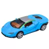 LEAN TOYS Sportwagen Metall Antrieb Lichter Geräusche Blau 1:32