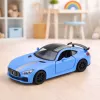 LEAN TOYS Sportwagen Metall mit Türen zum Öffnen, Lichtern und Geräuschen Blau 1:32