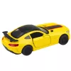 LEAN TOYS Sportwagen Metall Türen zu öffnen Lichter Geräusche Gelb 1:32