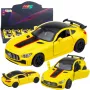 LEAN TOYS Sportwagen Metall Türen zu öffnen Lichter Geräusche Gelb 1:32