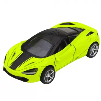 LEAN TOYS Sportwagen Metall Antrieb Lichter Geräusche Grün 1:32