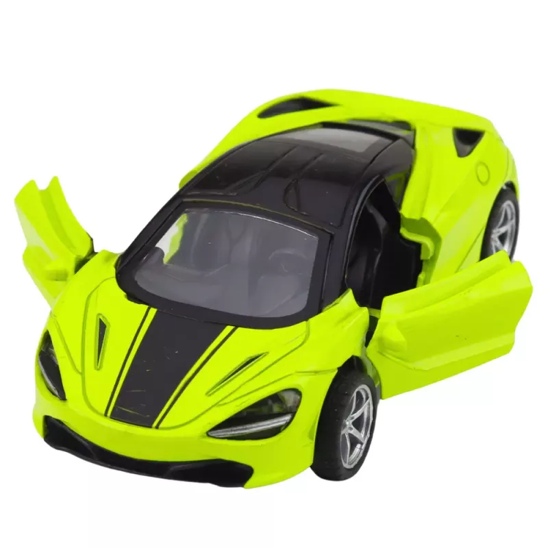 LEAN TOYS Sportwagen Metall Antrieb Lichter Geräusche Grün 1:32