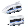 LEAN TOYS City Express Elektrischer Expresszug 13-teilige Eisenbahn