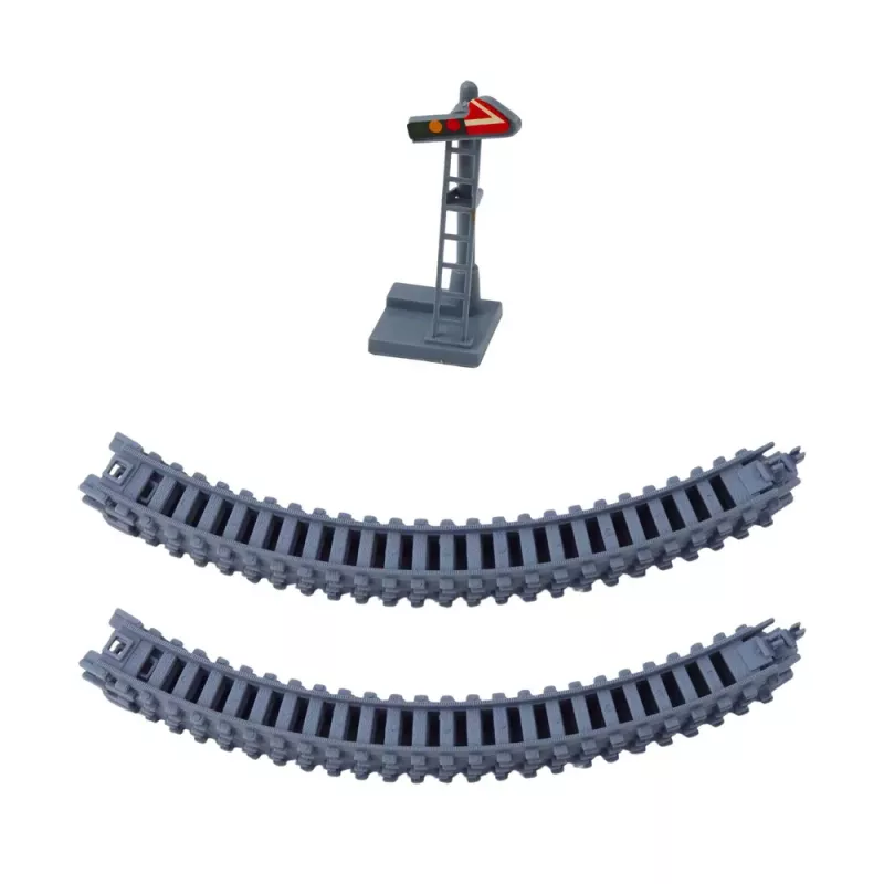 LEAN TOYS City Express Elektrischer Expresszug 13-teilige Eisenbahn