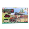 LEAN TOYS Elektrischer Zug Classic Train mit Lichtern, Geräuschen, Raucheffekt, 24 Teile