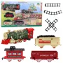 LEAN TOYS Elektrischer Zug Classic Train mit Lichtern, Geräuschen, Raucheffekt, 24 Teile