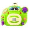 LEAN TOYS Interaktives Lenkrad für Kinder – Fahrsimulator mit Licht und Sound, Grün