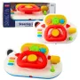 LEAN TOYS Fahrsimulator für Kleinkinder – Interaktives Lenkrad mit Licht und Sound