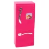 LEAN TOYS Puppenküche Set mit Kühlschrank, Herd und Zubehör, Pink