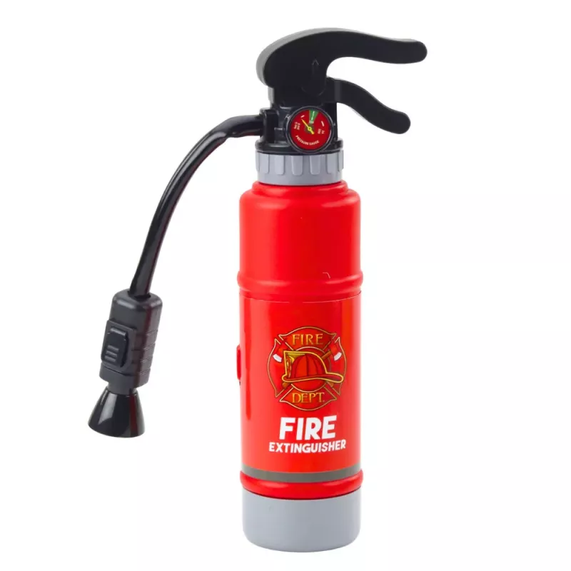LEAN TOYS Spielzeug-Feuerlöscher für kleine Feuerwehrleute mit Wasser-Spray-Funktion