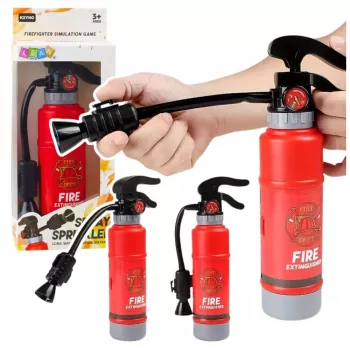 LEAN TOYS Spielzeug-Feuerlöscher für kleine Feuerwehrleute mit Wasser-Spray-Funktion